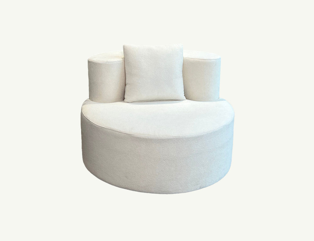 Sillón Redondo “Nido” de Felpa Compacta
