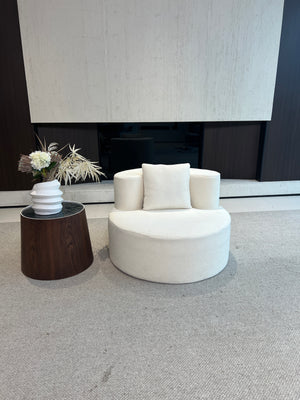 Sillón Redondo “Nido” de Felpa Compacta