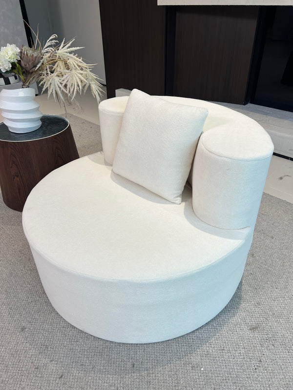 Sillón Redondo “Nido” de Felpa Compacta