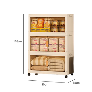 Organizador Armable Plegable 3 Módulos con Ruedas