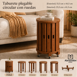 Mesa/Taburete Auxiliar Nido