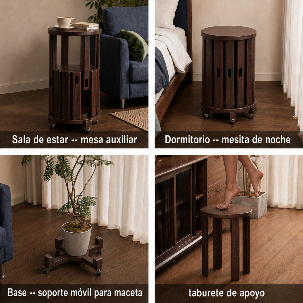Mesa/Taburete Auxiliar Nido
