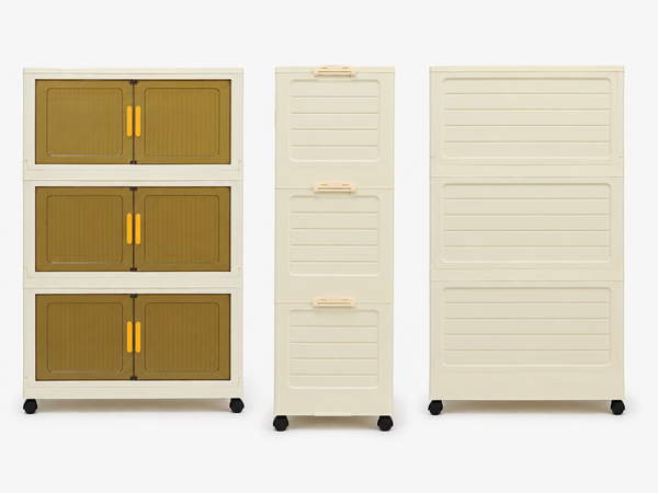 Organizador Armable Plegable 3 Módulos con Ruedas