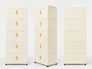 Organizador Armable Plegable 5 Módulos con Ruedas