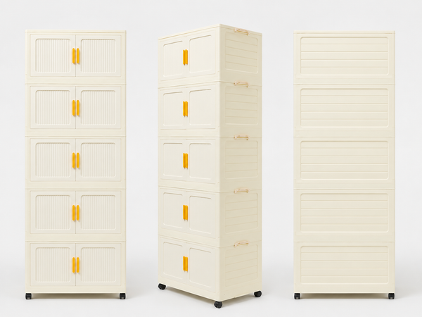 Organizador Armable Plegable 5 Módulos con Ruedas