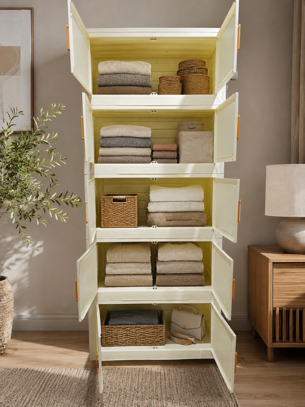 Organizador Armable Plegable 5 Módulos con Ruedas