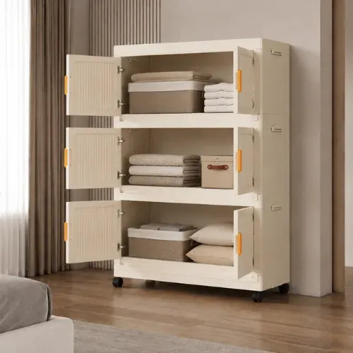 Organizador Armable Plegable 3 Módulos con Ruedas