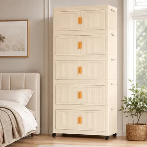 Organizador Armable Plegable 5 Módulos con Ruedas