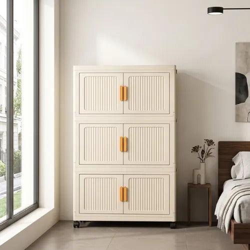 Organizador Armable Plegable 3 Módulos con Ruedas