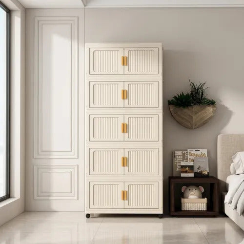 Organizador Armable Plegable 5 Módulos con Ruedas