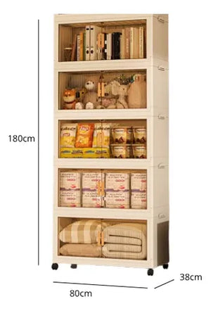 Organizador Armable Plegable 5 Módulos con Ruedas