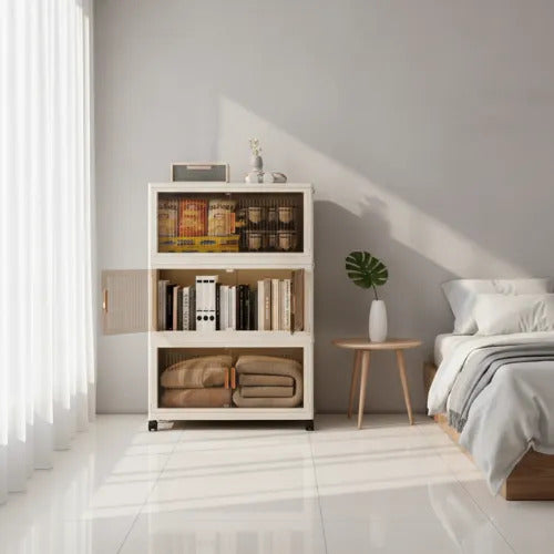 Organizador Armable Plegable 3 Módulos con Ruedas