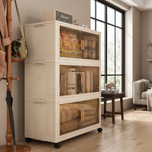 Organizador Armable Plegable 3 Módulos con Ruedas