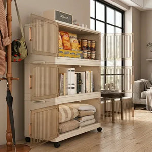 Organizador Armable Plegable 3 Módulos con Ruedas