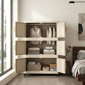 Organizador Armable Plegable 3 Módulos con Ruedas