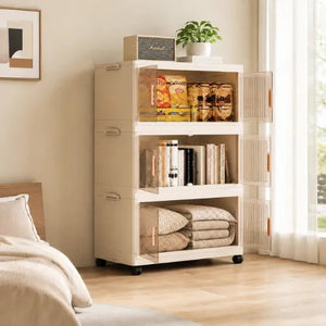 Organizador Armable Plegable 3 Módulos con Ruedas