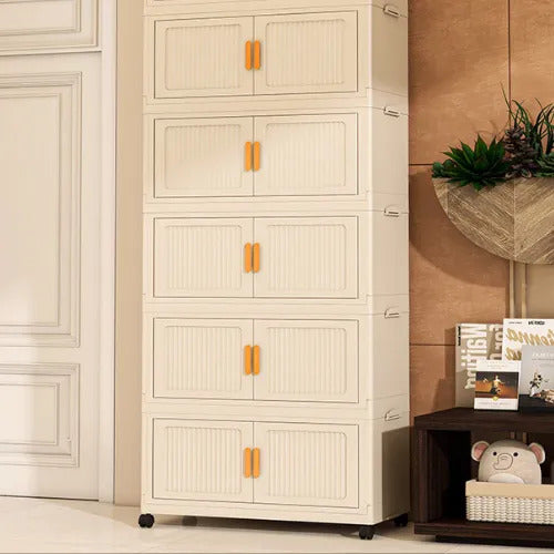 Organizador Armable Plegable 5 Módulos con Ruedas