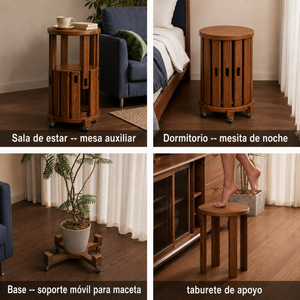 Mesa/Taburete Auxiliar Nido