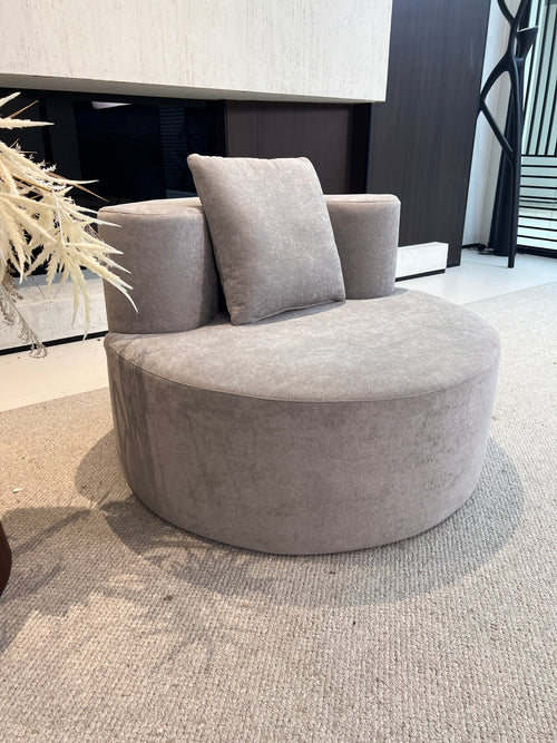 Sillón Redondo “Nido” de Felpa Compacta