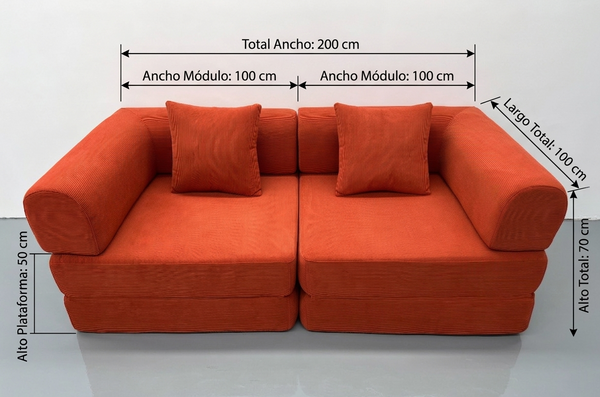 Sofá Cama Osito C + Mesa Auxiliar