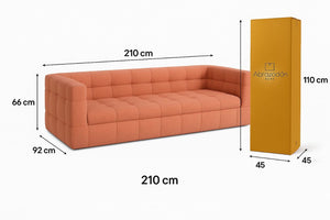 Sofá “Bricks” Estilo Urbano Acolchado