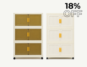 Organizador Armable Plegable 3 Módulos con Ruedas