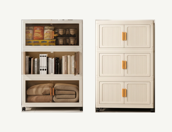 Organizador Armable Plegable 3 Módulos con Ruedas